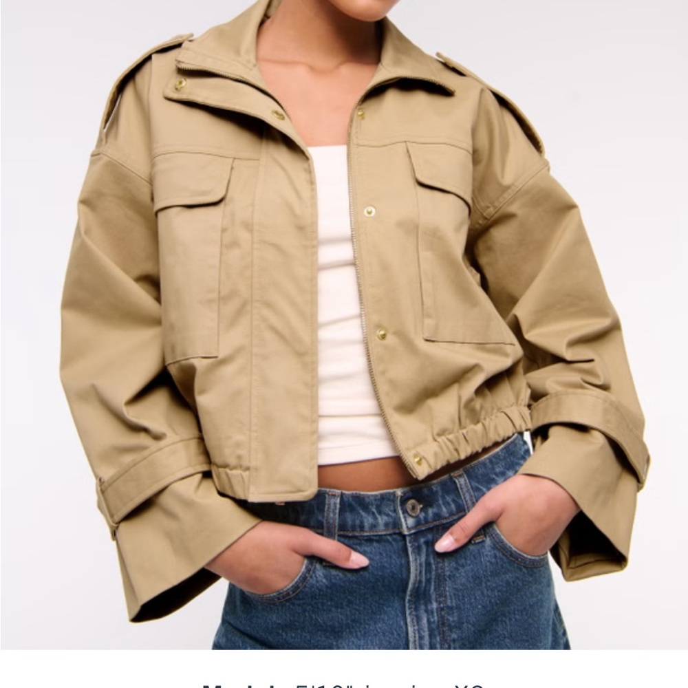 Abercrombie & Fitch Utility Jacket in Tan